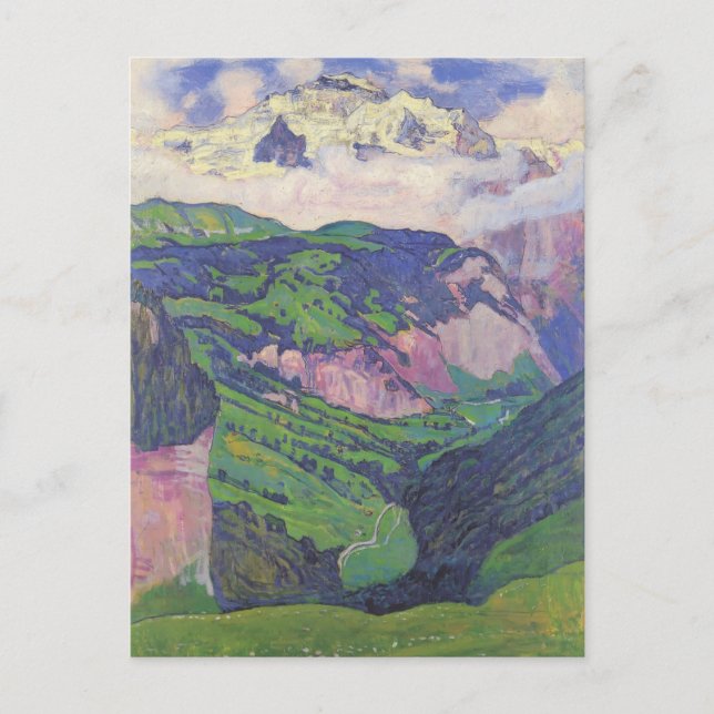 Ferdinand Hodler - Die Dame der Isenfluh Postkarte (Vorderseite)