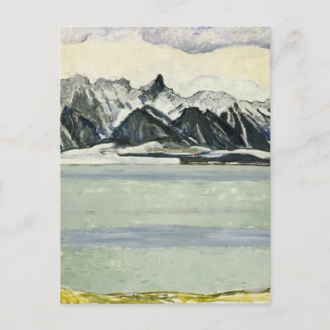 Ferdinand Hodler: Thunersee mit Stockhornkette Postkarte (Vorderseite)