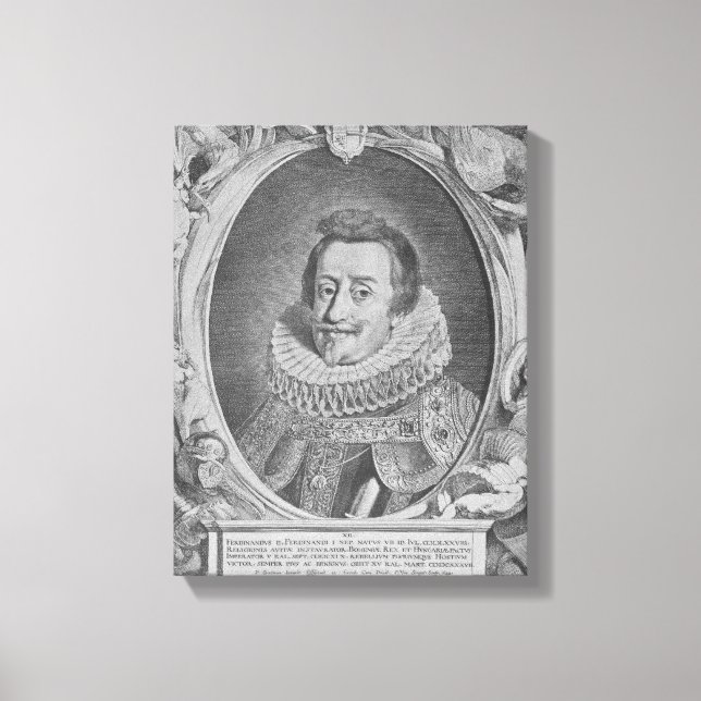 Ferdinand II., Kaiser Heiliger Römer Leinwanddruck (Vorderseite)