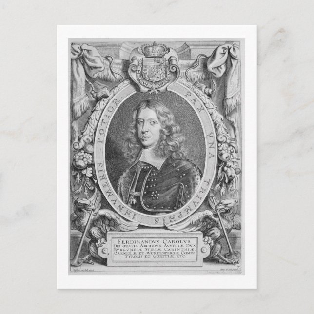 Ferdinand III (1608-57) Erzherzog von Österreich,  Postkarte (Vorderseite)