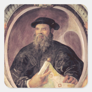 Ferdinand Magellan Quadratischer Aufkleber