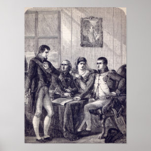 Ferdinand of Spain resigning his crown Poster