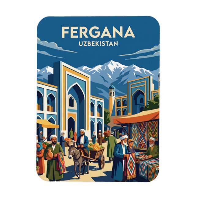 Fergana Usbekistan Magnet (Vertikal)
