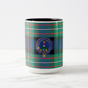 Ferguson-Abzeichen und Tartan-Tasse Zweifarbige Tasse