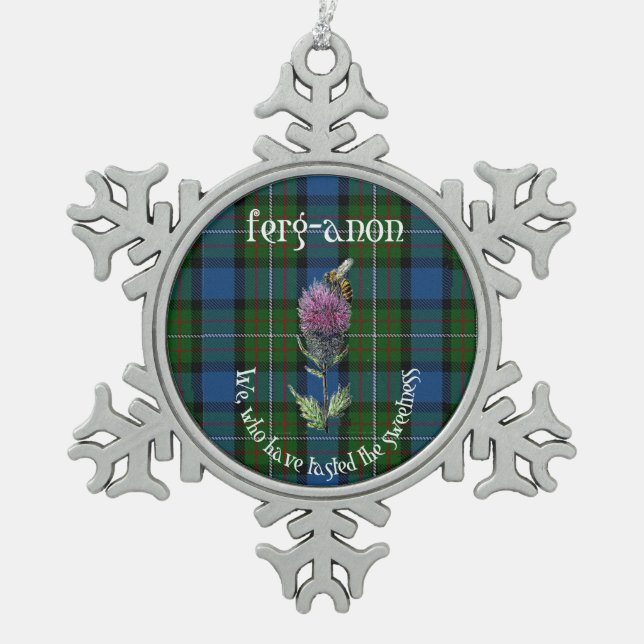 Ferguson Clan Christmas ornament pewter snowflake (Vorderseite)