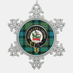 Ferguson-Clan-Christmas-Schmuck Schneeflocken Zinn-Ornament