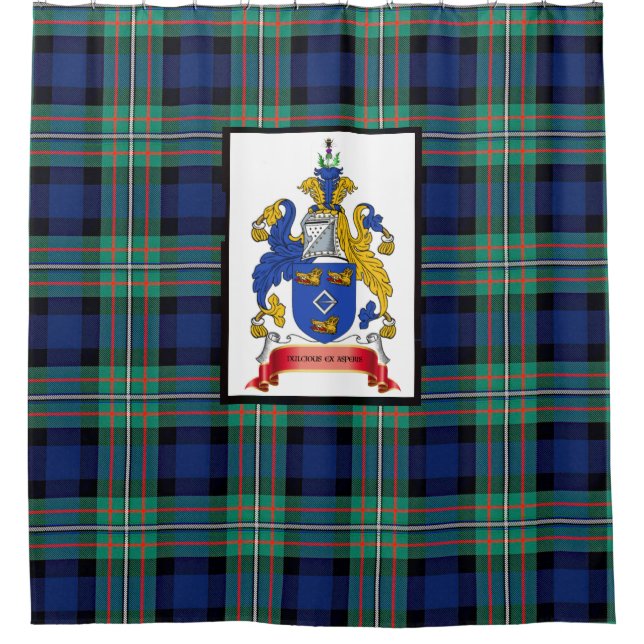 Ferguson Clan Tartan Banner oder Duschvorhang (Vorderseite)