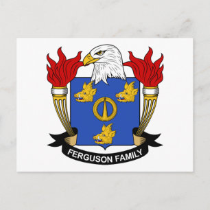 Ferguson Familienwappen Postkarte