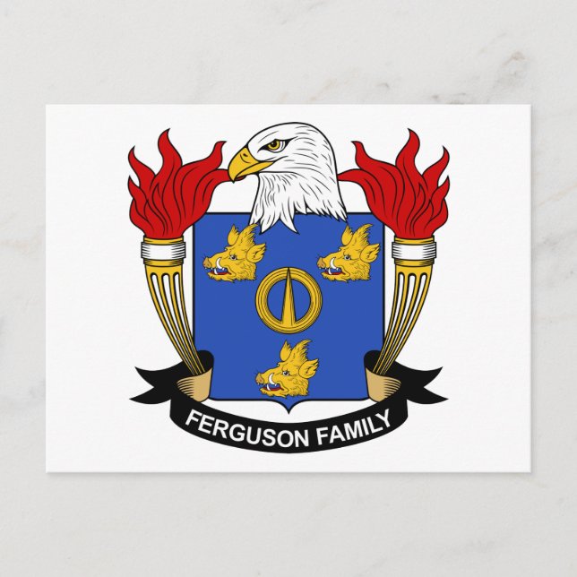 Ferguson Familienwappen Postkarte (Vorderseite)