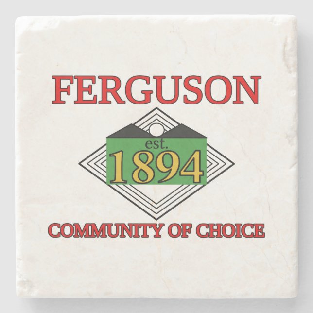 Ferguson-Flagge, Missouri Steinuntersetzer (Vorderseite)