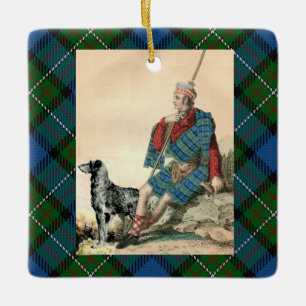 Ferguson Ornament Clan Mitglied und Hund