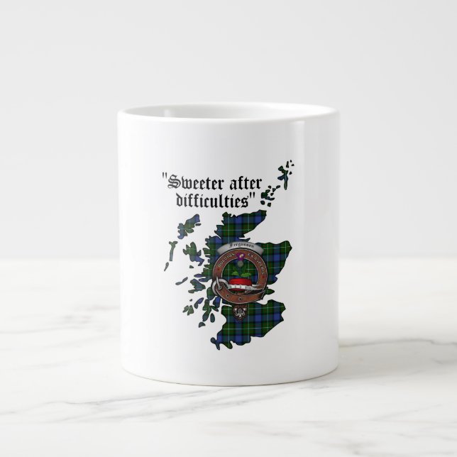 Fergusson Clan Abzeichen Jumbo Tasse (Vorderseite)