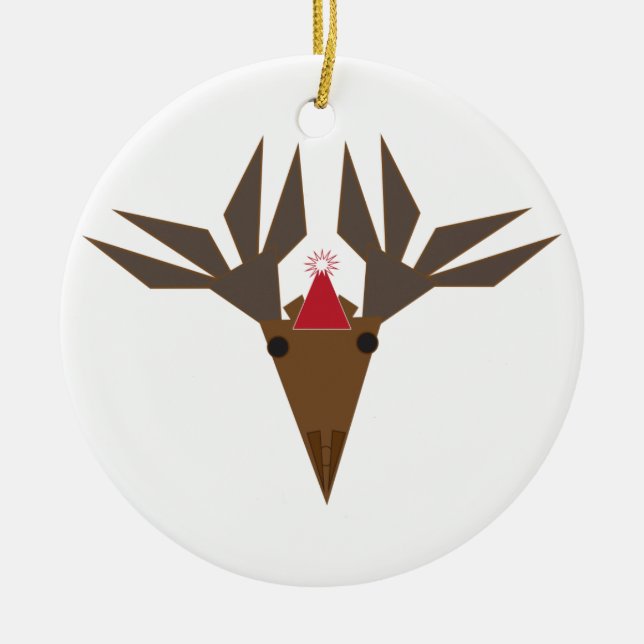 Ferien-Elch Keramik Ornament (Vorne)