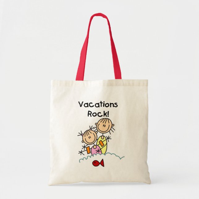 Ferien-Felsen-T - Shirts und -geschenke Tragetasche (Vorne)