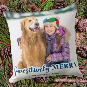 Ferien für Hunde Liebhaber Personalisiertes Weihna Kissen