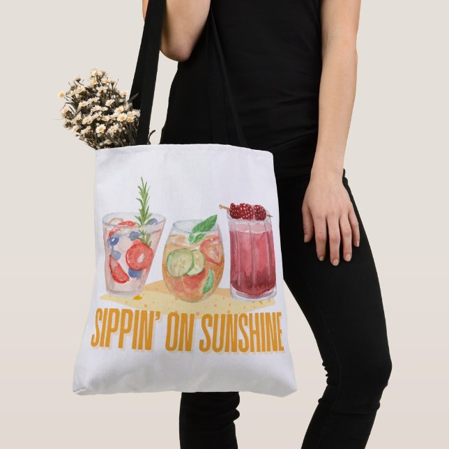 Ferien, Getränke und vieles mehr Tasche (Von Nahem)