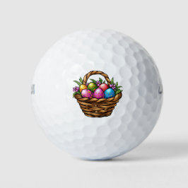 Ferien Golfbälle Ostern Korb