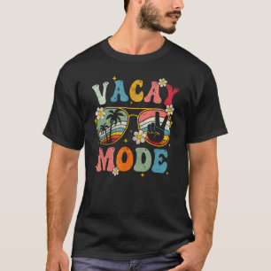 Ferien-Mode Sommerferien Strand Groovy Retro T-Shirt