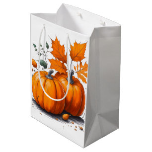 Ferien-Segen Kürbis-Geschenktüten Mittlere Geschenktüte