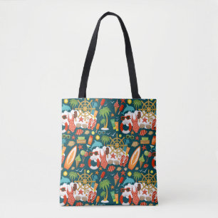 Ferien Sommer Party Strand Muster Tasche