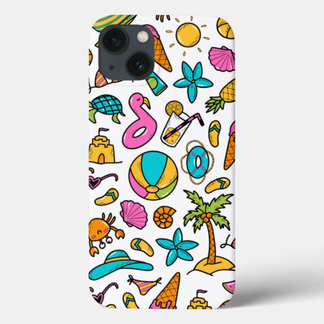 Ferien Sommer Strand Muster für Spaß Case-Mate iPhone Hülle (Rückseite)
