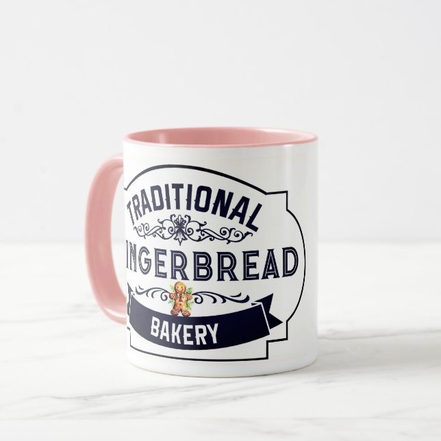 Ferien/Weihnachten Lebkuchen Bäckerei Tasse (Vorderseite Links)