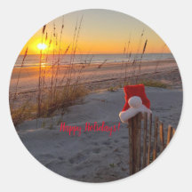 Ferienaufkleber am Strand Amelia Island