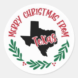 Ferienaufkleber aus Texas Runder Aufkleber