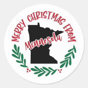 Ferienaufkleber von Minnesota Runder Aufkleber