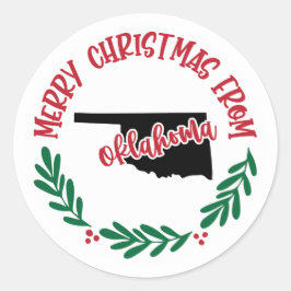 Ferienaufkleber von Oklahoma Runder Aufkleber