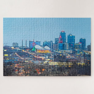 Ferienbeleuchtung, Downtown Kansas City, Missouri