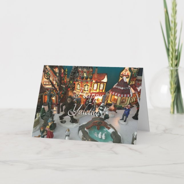 Feriendorf Bigfoot Feiertagskarte (Vorderseite)