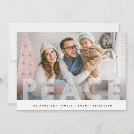 FERIENFOTOKARTE | Peace Minimal Dots Weihnachten