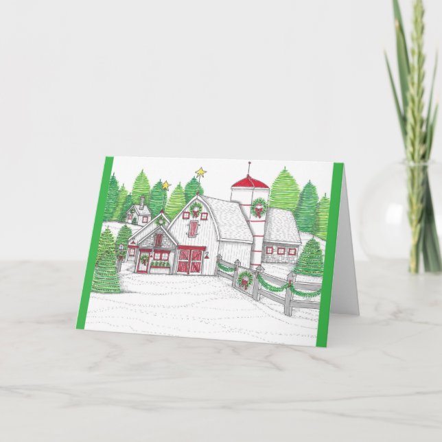 Ferienhaus 2 Weihnachtskarte Dankeskarte (Vorderseite)