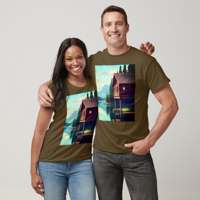 Ferienhaus am See T-Shirt (Unisex)