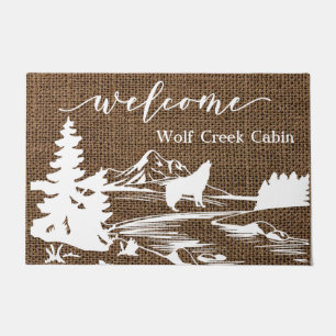 Ferienhaus Cabin Mountain Home zur Miete Wolf Fuß Fußmatte