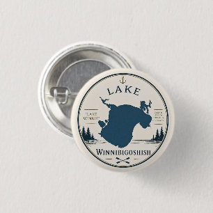 Ferienhaus-Dekoration & Souvenirs Lake Winnibigosh Button