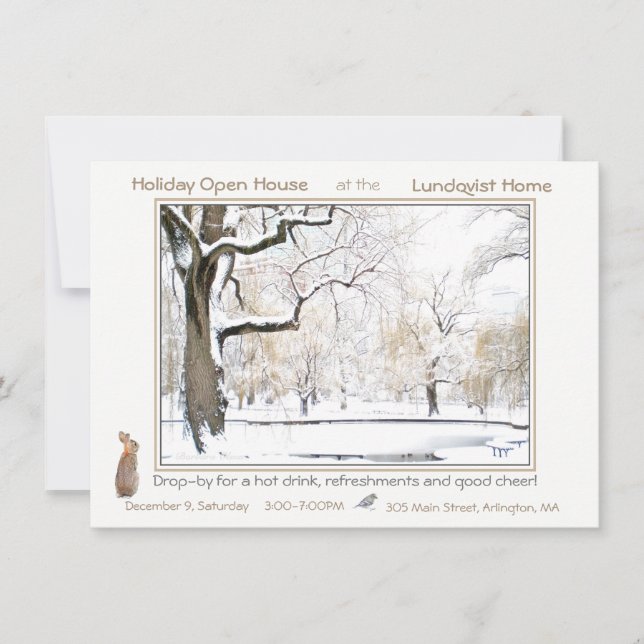 Ferienhaus: Einladung (Vorderseite)