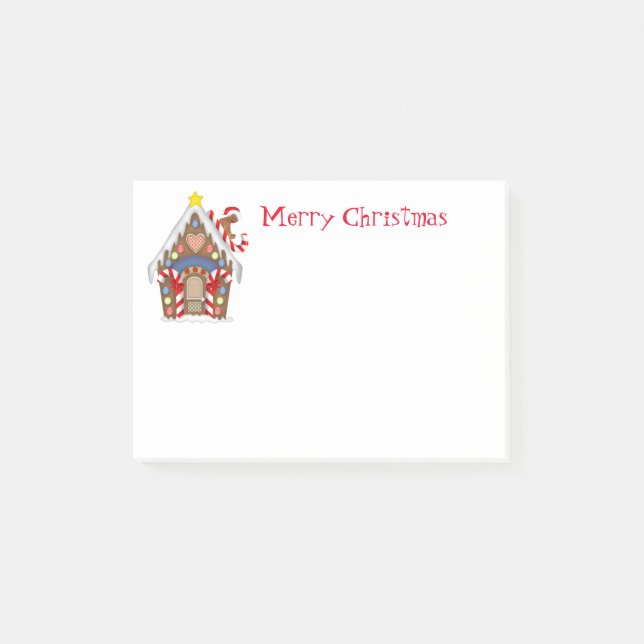 Ferienhaus Post-it-Notes-Gingerbread Post-it Klebezettel (Vorderseite)