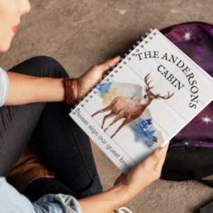 Ferienhaus Rustikal Rehgästebuch Berghütte Notizbuch