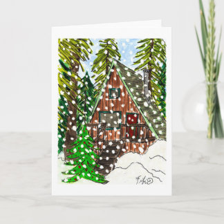Ferienhütte Schnee Karte