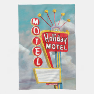 Ferienmotel-Schild Handtuch