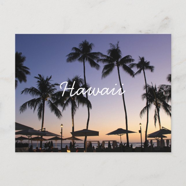 Ferienort Hawaii Postkarte (Vorderseite)