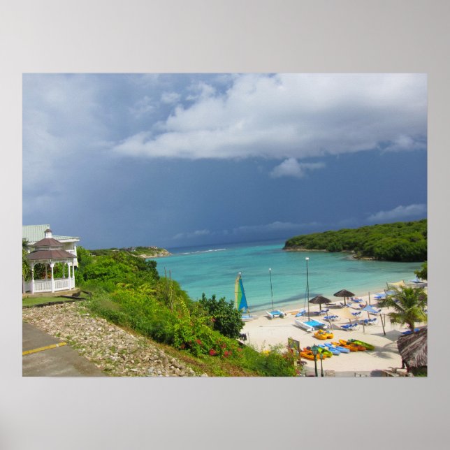Ferienort Verandah in Antigua Poster (Vorne)