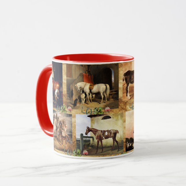 FERIENPARKPLATZ FÜR KUNSTWERKE, PFERDESCHUHE TASSE (Vorderseite Links)