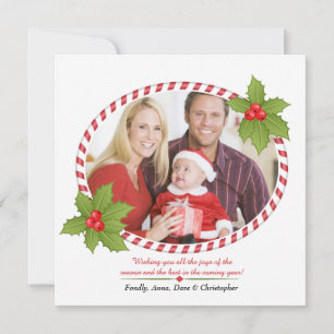 Ferienrahmen mit Holkarte Feiertagskarte