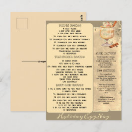 FERIENREZEPTE EGGNOG | Postkarte