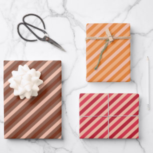 Ferienstreifen Geschenkpapier Set