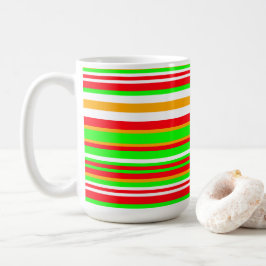 Ferienvergnügen das ganze Jahr über Streifenmuster Kaffeetasse