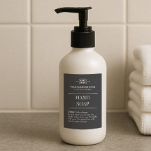 Ferienvermietung Monogramm Handseife Etikett